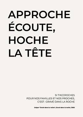 Gravé dans la roche Poster