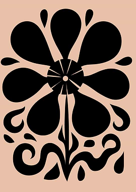 Black Flower Silhouette