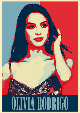 Olivia Rodrigo Pop Art Poster