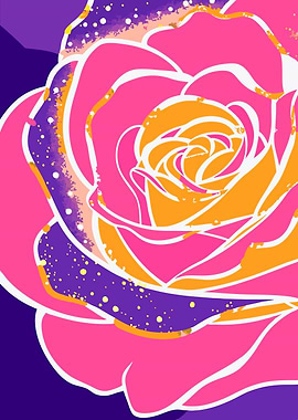 Pink and Orange Rose