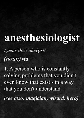 Anesthesiologist Definition