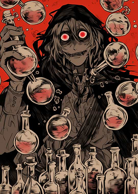 Alchemist with Red Eyes