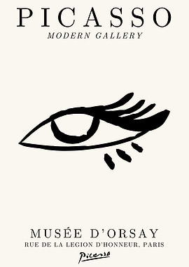 Picasso Eye Poster