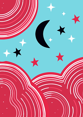 Night Sky Abstract Art