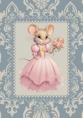 Princess Mouse in Pink Dress
