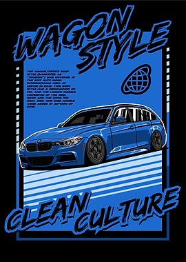 BMW Wagon Style F31 Blue