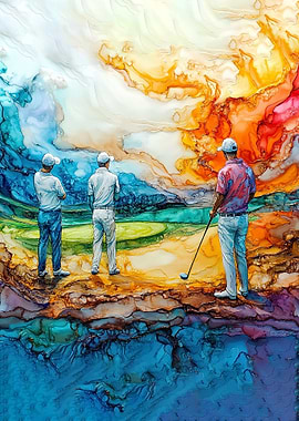 Golfers on the Green