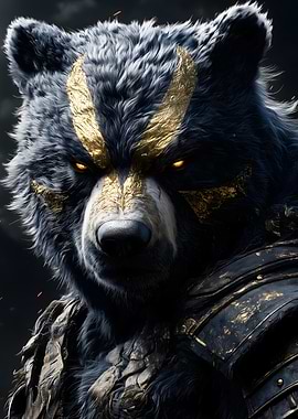 Golden Bear Warrior Animal