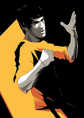 Bruce Lee Martial Arts Poster