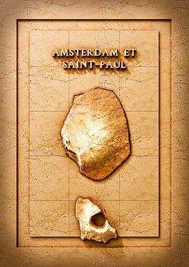 Amsterdam and Saint-Paul Map