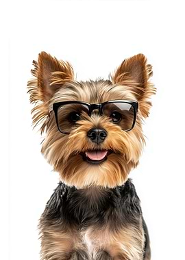 Cool Yorkshire Terrier in Sunglasses