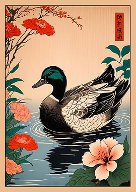 Duck Japanese Art