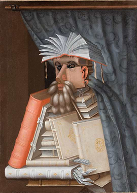 Bookish Man Portrait