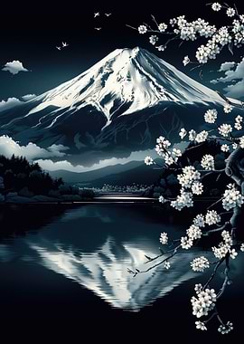 Mount Fuji Night Scene