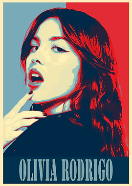 Olivia Rodrigo Pop Art Poster