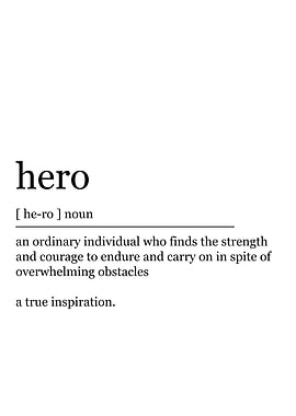 Hero Definition Print