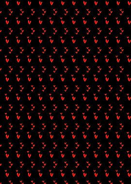 Red Hearts Pattern