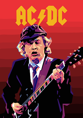 AC/DC Guitarist Portrait