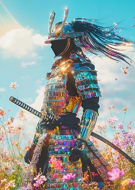 Samurai in a Field