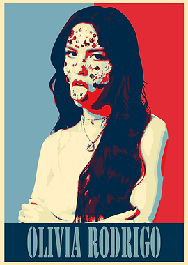Olivia Rodrigo Pop Art Poster