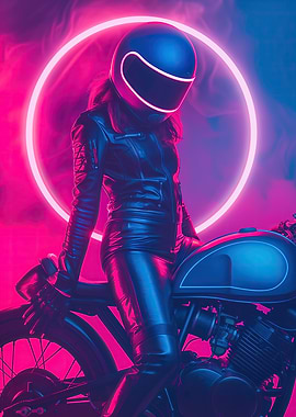 Neon Moto Girl