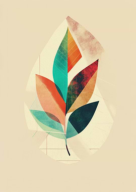 Abstract Leaf Art