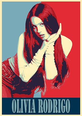 Olivia Rodrigo Pop Art Poster