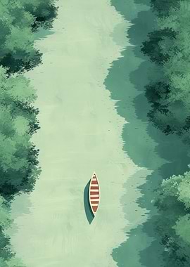 Boat on a River