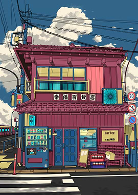 Japanese Street Scene