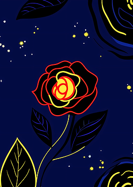 Enchanted Rose Illustration
