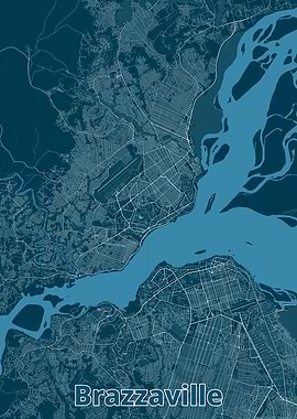 Brazzaville City Map