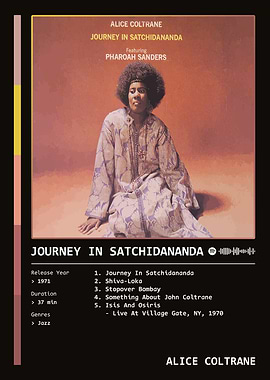 Journey in Satchidananda (1971) Album by Alice Coltrane