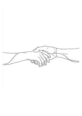 Line Art Handshake