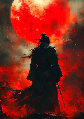 Samurai Under Blood Moon