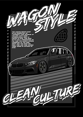 BMW F31 Wagon Style Black