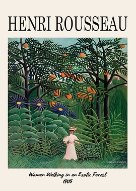 Henri Rousseau's Jungle Scene