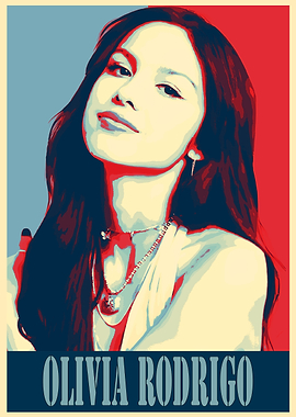 Olivia Rodrigo Pop Art Poster