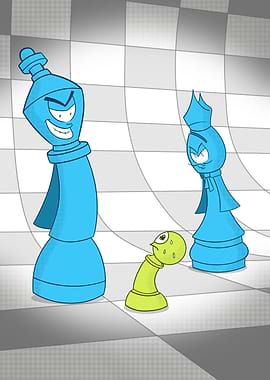 Chess Pieces Cartoon