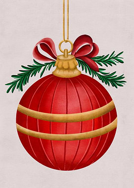 Red Christmas Ornament