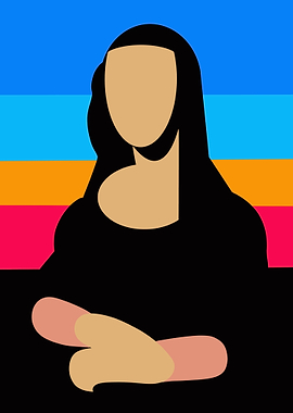 Mona Lisa Minimalist Art