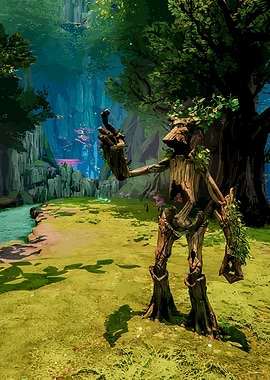 Tree Guardian in Forest