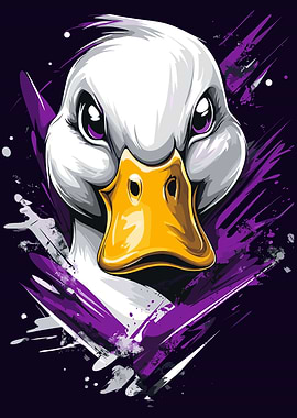 Angry Duck Illustration