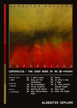 Copernicus - The Good Book of No (2012) Album by Alabaster DePlume