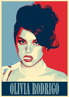 Olivia Rodrigo Pop Art Poster