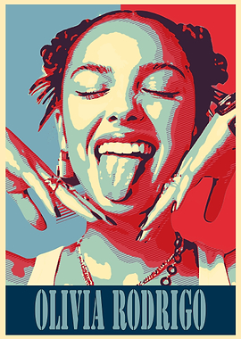 Olivia Rodrigo Pop Art Poster