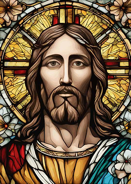 Stained Glass Jesus