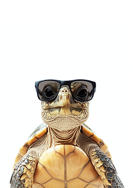 Cool Turtle in Sunglasses