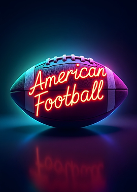 American Football Neon Sign