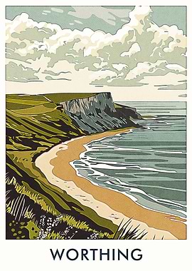 Worthing Beach Landscape