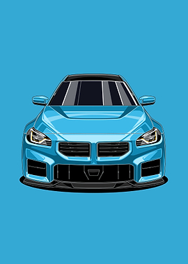 G87 - Modern Sports Car Poster – Performance Illustration | Car Decor for Fans